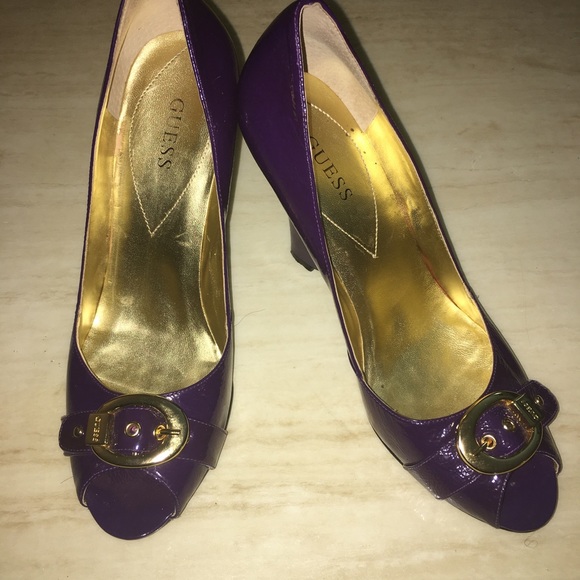 Guess Shoes - Guess Purple Platform Shoe
